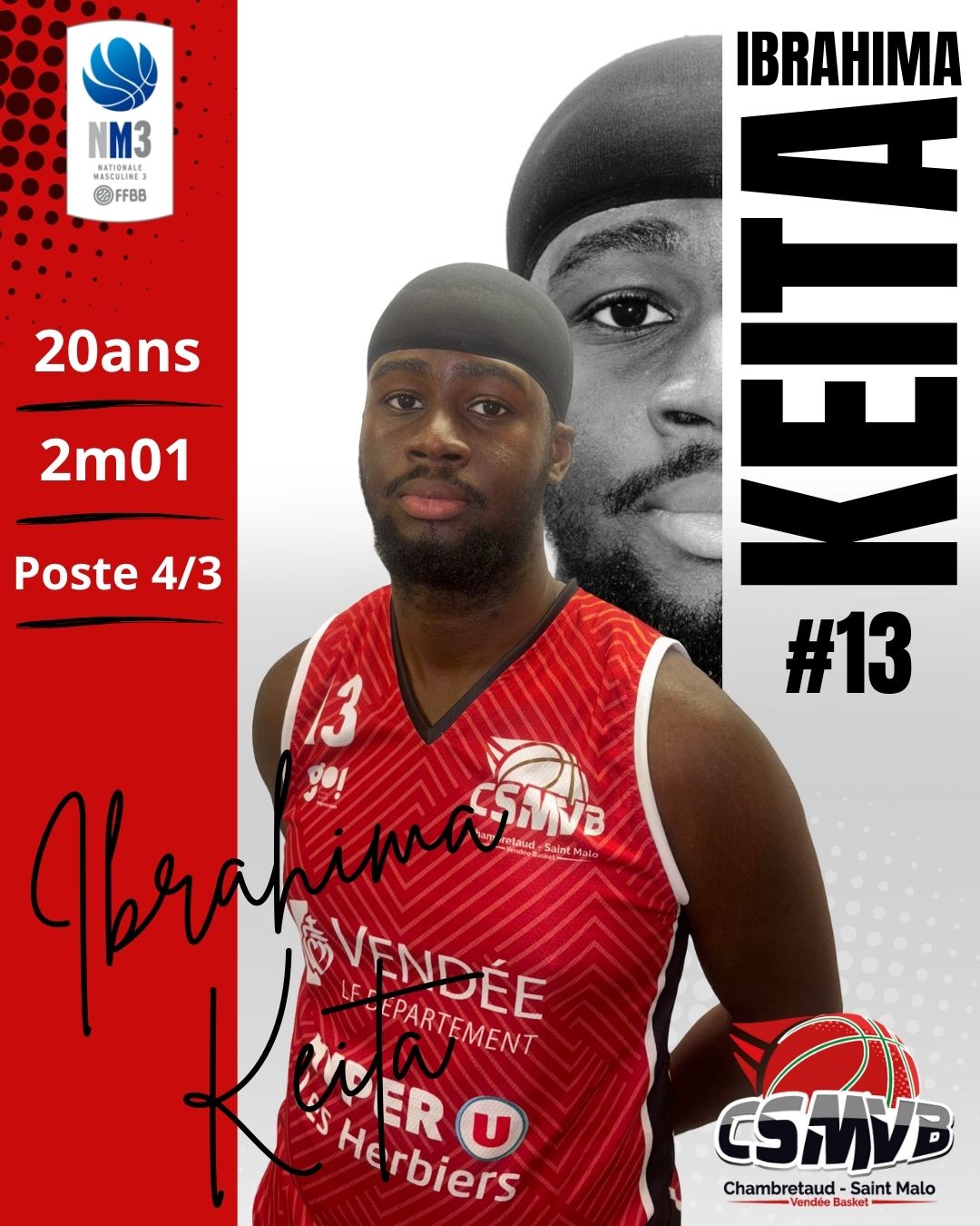 News : NM3 : Bienvenue Ibrahima !